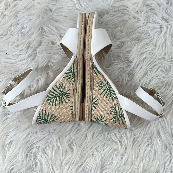 Kelly & Katie Wedge Sandal Devyn Style Tropical Palm Tree Women’s Size 8.5 - Picture 7 of 12